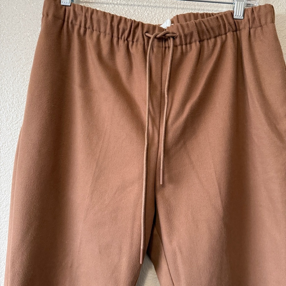 OAK‎ + FORT Camel Drawstring Pants  Sz L - Picture 3 of 10